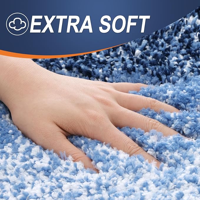 OLANLY Luxury Toilet Rugs U-Shaped 24x20, Extra Soft and Absorbent Microfiber - Image 3