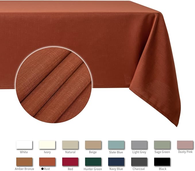 maxmill Fall Tablecloth Stain Resistant Waterproof Wrinkle Resistant Spillproof - Image 4