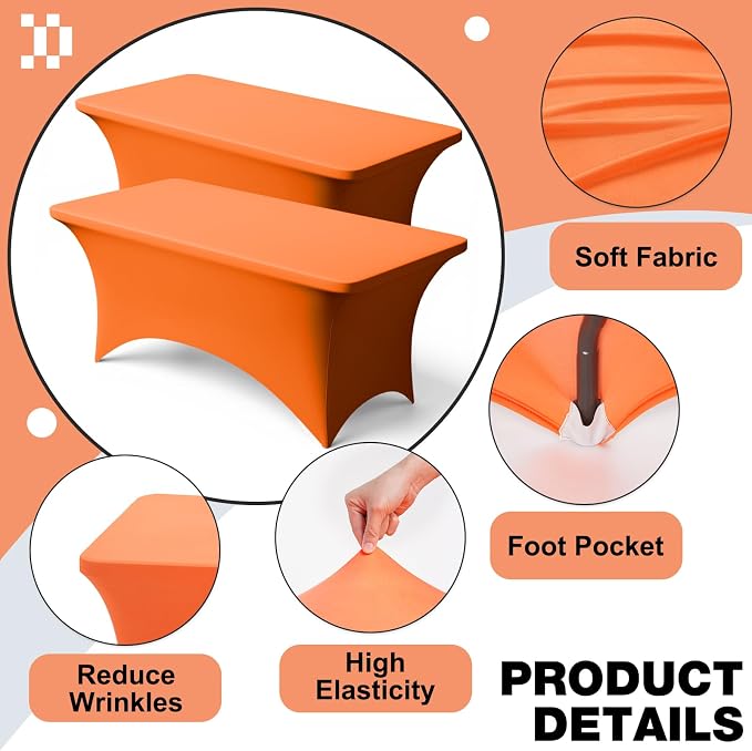 Trlyc 2 Pack 4FT Spandex Table Cloth - Image 3