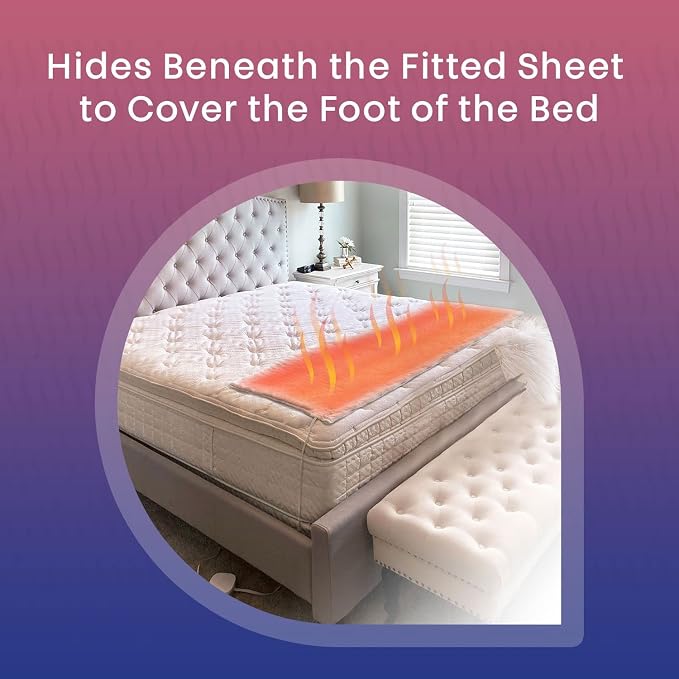 Hidden Heat Electric Foot of The Bed Warmer by SpotWarm; Wireless RF Remote - Image 2