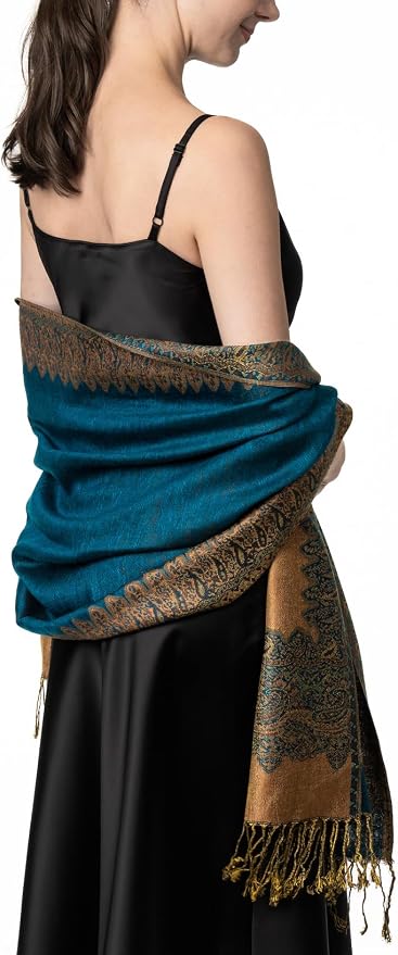 Achillea Big Paisley Pashmina Shawl Wrap - Image 6