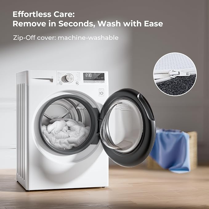 Cooling Mattress Topper Twin Size 4 Inch, Cooling Gel & Bamboo Charcoal Memory - Image 9