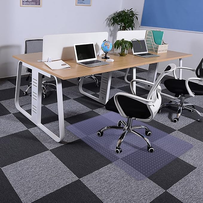 Amyracel Chair Mat for Carpet, Easy Glide Plastic Floor Mat for Office Chair on - Image 7