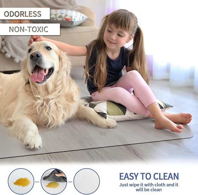 Amyracel Office Chair Mat for Hardwood Floor, 36” x 48” Clear Computer Desk - Image 4
