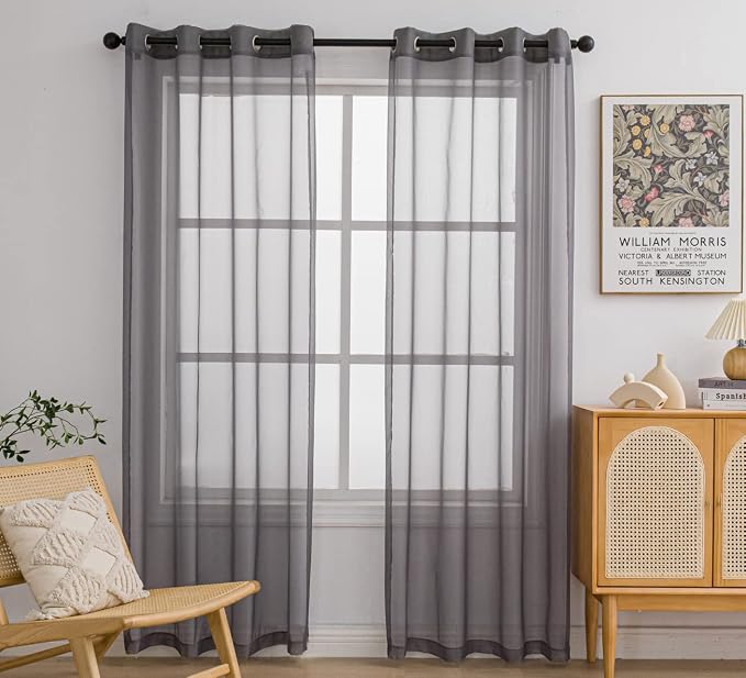 PI Sheer Curtains 84 Inches Length by PI