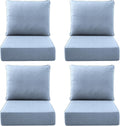 Luxury Outdoor Seat Cushion Set-22 x 24 x 6 Inch Outdoor Chair Cushions by NatureComfyOutdoorFurniture