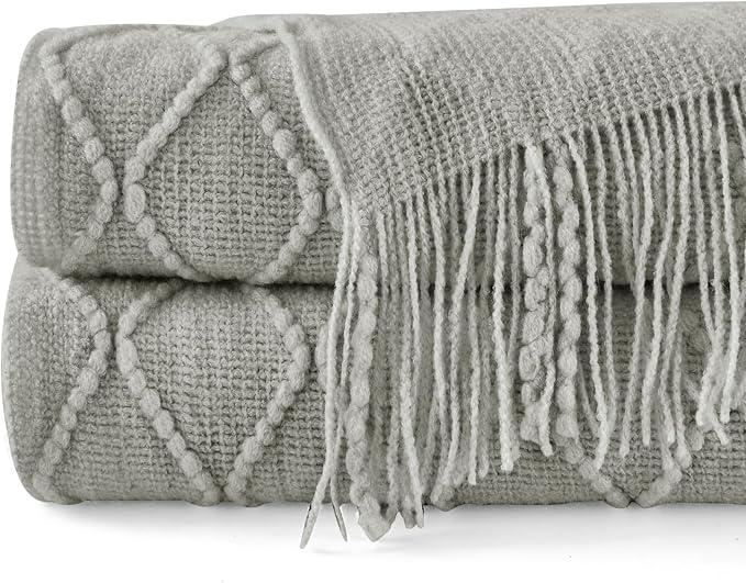 inhand Knitted Throw Blankets for Couch and Bed, Soft Cozy Knit Blanket - Image 7