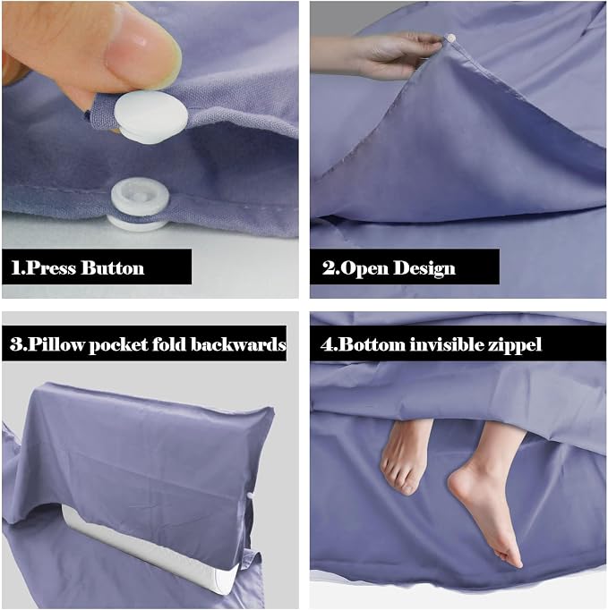 Sleeping Bag Liner, Travel Sheet & Adult Sleep Sack, Camping Sheets Travel - Image 3