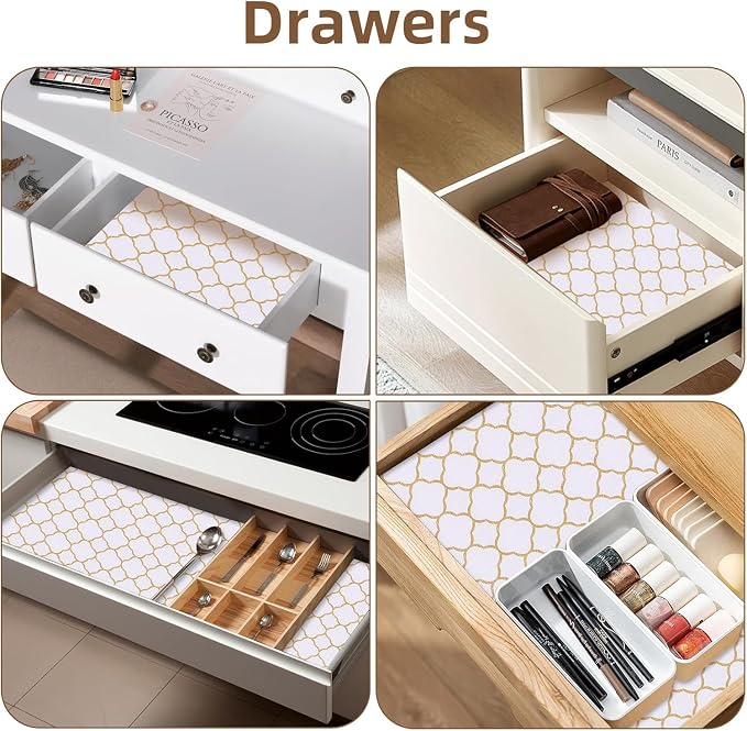 Shelf Drawer Liners for Kitchen Cabinets 11.8 x 236.2 Inches Non Adhesive - Image 5