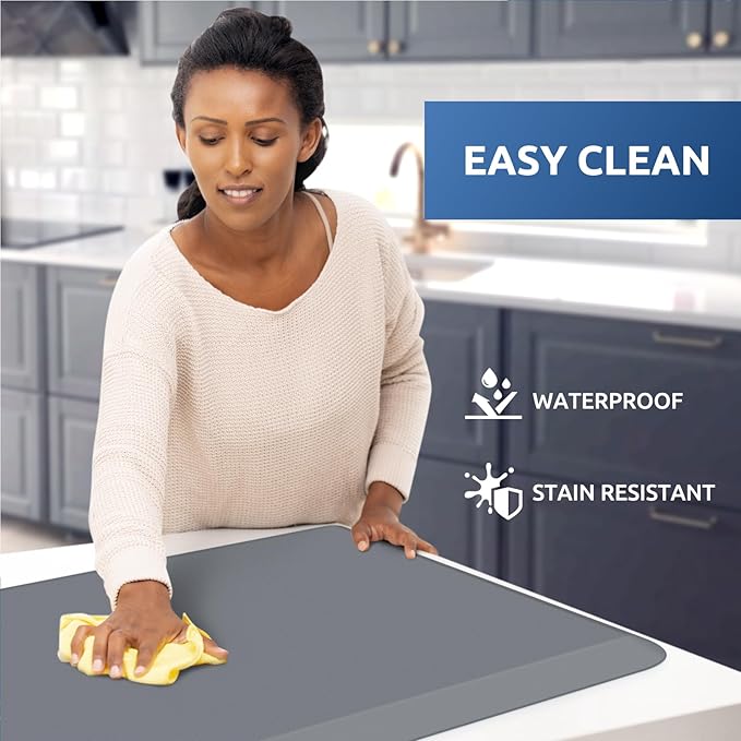 KitchenClouds Kitchen Mat Cushioned Anti Fatigue Rug 30"x108" Waterproof - Image 3