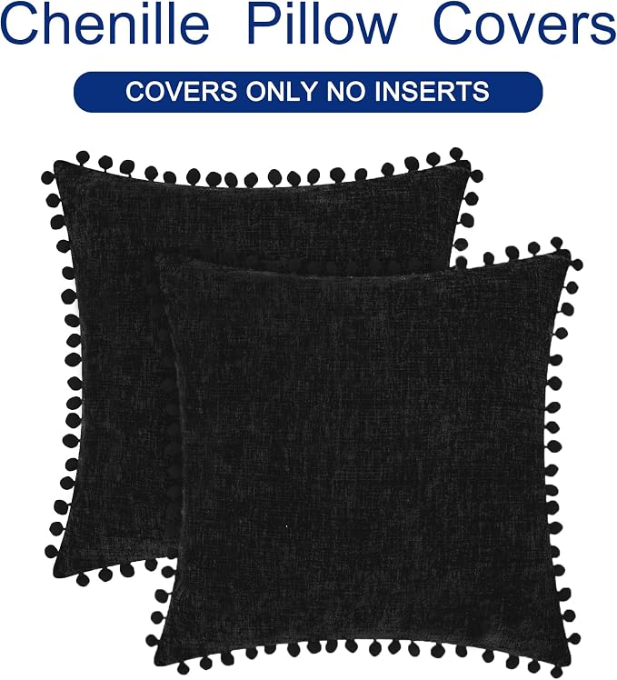 CaliTime Throw Pillow Covers Decorative 20 X 20 Inches Pack of 2 Cozy Solid - Image 6