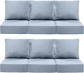 Luxury 24x24x6 Inch Outdoor Deep Seat Cushions Set of 6 by ACTREST
