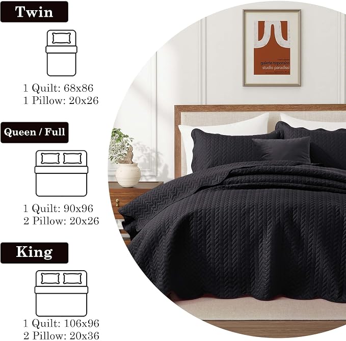 IR Imperial Rooms Twin Quilt Bedding Set Size + 1 Pillow Shams - Image 9