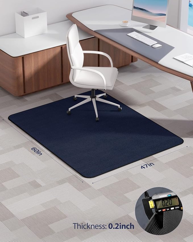 Blvornl Office Chair Mat for Hardwood Floor and Low Pile Carpet, Heavy Duty - Image 6