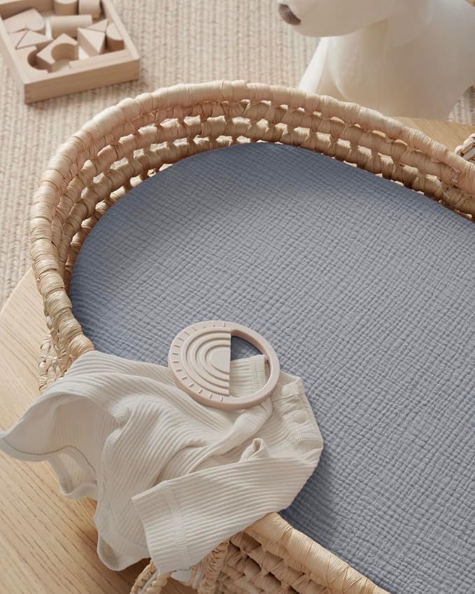 Blissful Diary Muslin Bassinet Sheets - Image 6
