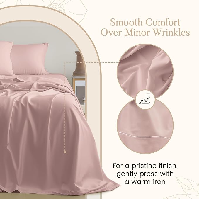 100% Cotton Bed Sheets Queen Size Bed Set, 800 TC 15" Deep Pocket Queen Sheet - Image 4