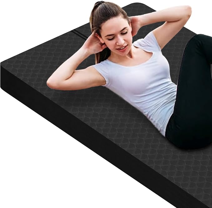 nuveti Large Exercise Mat - 15mm/20mm/30mm Thick Yoga Mat | Workout Mat by BecomeBetterYourself