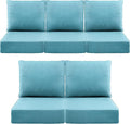 Luxury 6" Outdoor Cushions for Patio Furniture, Fade Resistant Couch Chair by Pugire