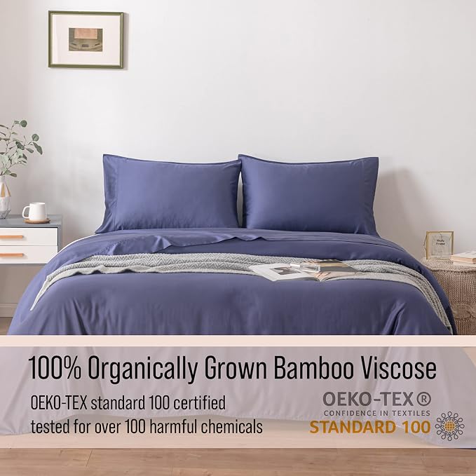 Bella Coterie Luxury Bamboo Viscose Cal King Size Sheet Set | 100% Organically - Image 4