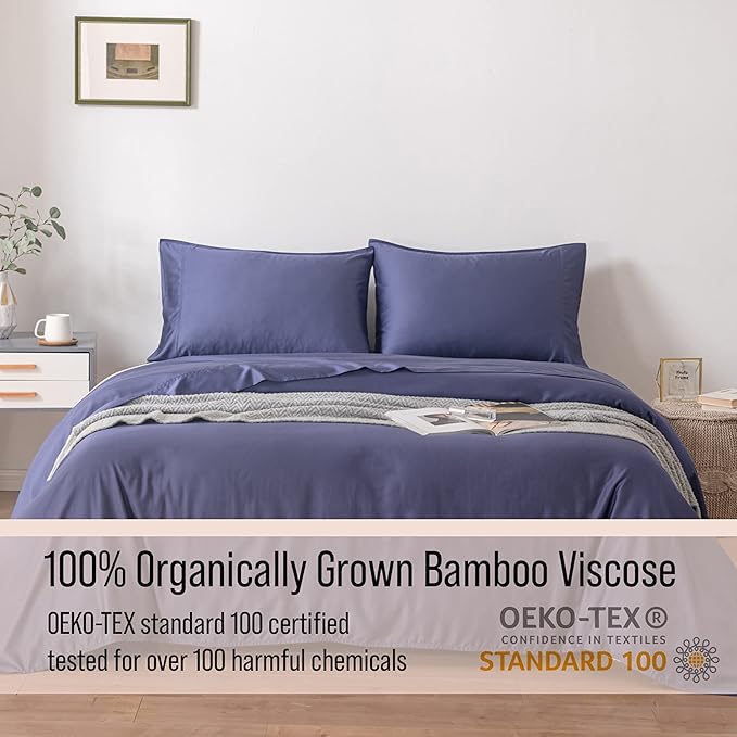 Bella Coterie Luxury Bamboo Viscose Full Size Sheet Set | 100% Organically - Image 4