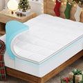 OLANLY Dual-Layer 4 Inch King Size Memory Foam Mattress Topper by OLANLY