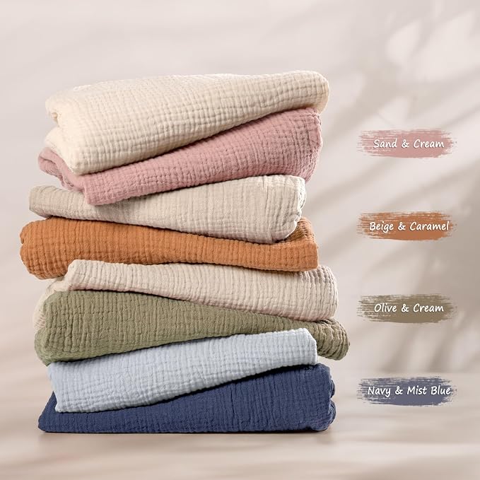 lulumoon Baby Muslin Bassinet Sheets: Snuggly Soft Cotton Sheets - Image 4