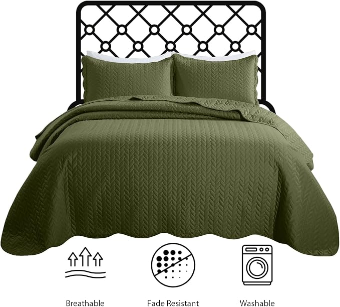 IR Imperial Rooms 8 Pack Quilt King Size Bedding - Image 4