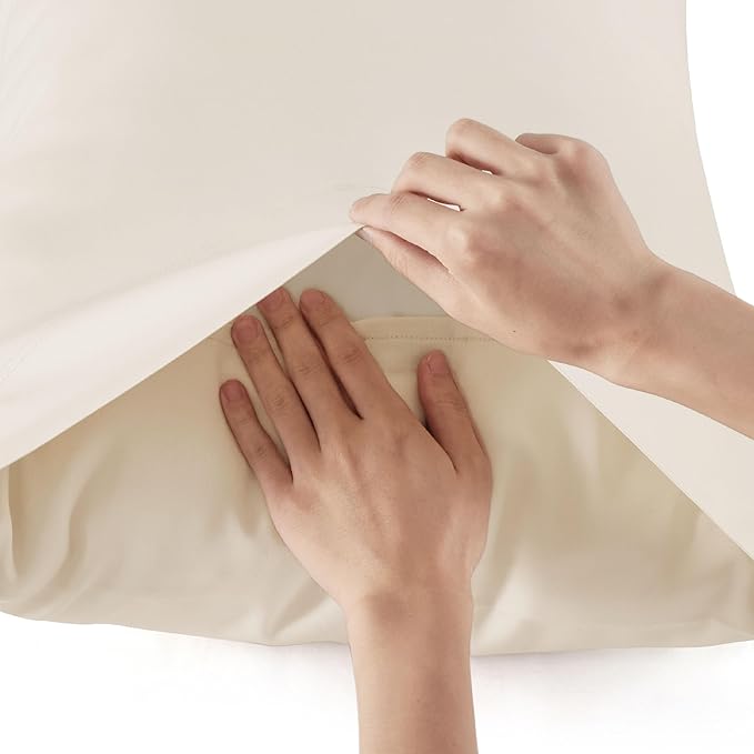 Bedsure Cooling Sheets Twin, Rayon Derived from Bamboo, Breathable & Soft Twin - Image 5