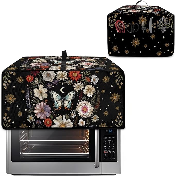 Waterproof Microwave Oven Cover Polyester-Linen Dust Cover - Image 2