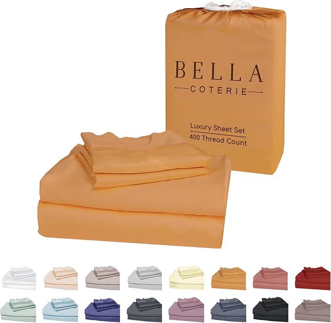 Bella Coterie Luxury Bamboo Viscose King Size Sheet Set | 100% Organically by BC