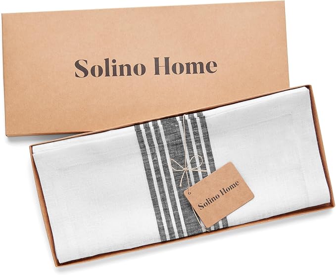 Solino Home Stripe Linen Table Runner 36 Inches - Image 6