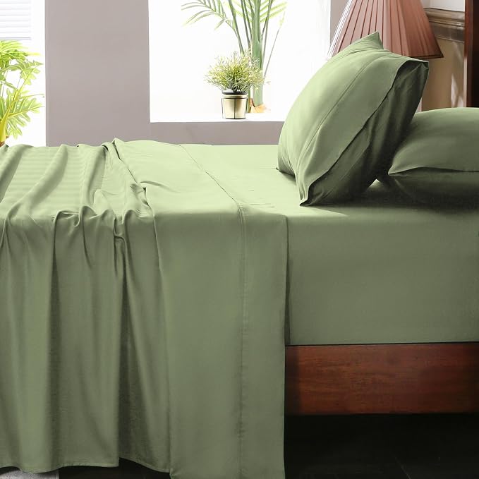 Extra Deep Pocket California King Sheets 18-24 Inch 1000 Thread Count 100% by overket