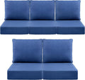 Luxury 6" Outdoor Cushions for Patio Furniture, Fade Resistant Couch Chair by Pugire