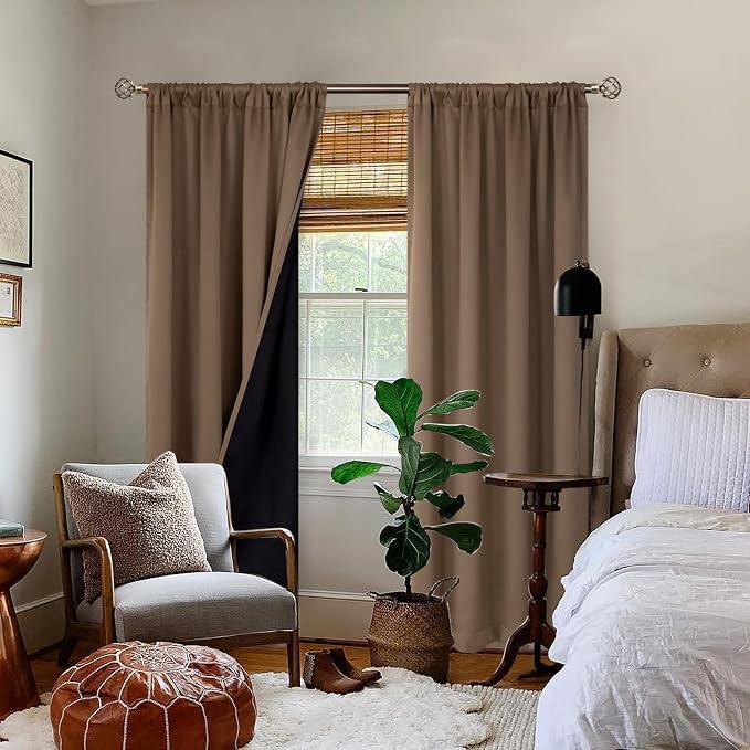 BGment 100% Blackout Curtains 108 Inch Long - Image 2