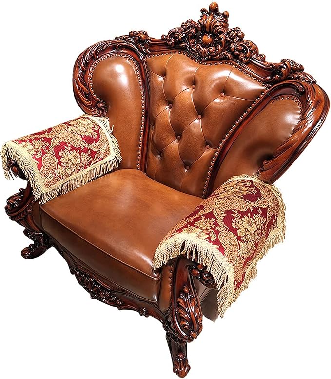 LUFEIJIASHI Luxury Sofa Armrest Covers Couch arm Covers by LUFEIJIASHI