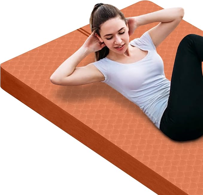 nuveti Large Exercise Mat - 15mm/20mm/30mm Thick Yoga Mat | Workout Mat by BecomeBetterYourself