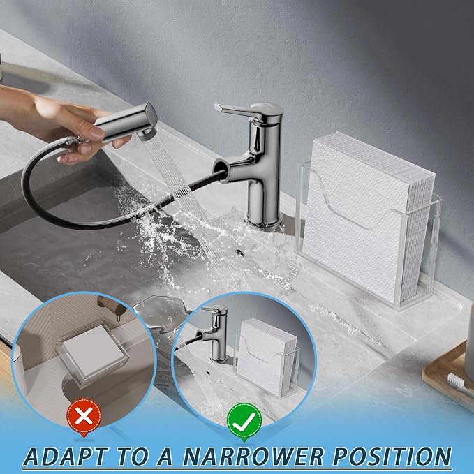 Napkin Holder, Vertical Rectangular Disposable Hand Towel Paper Waterproof - Image 6