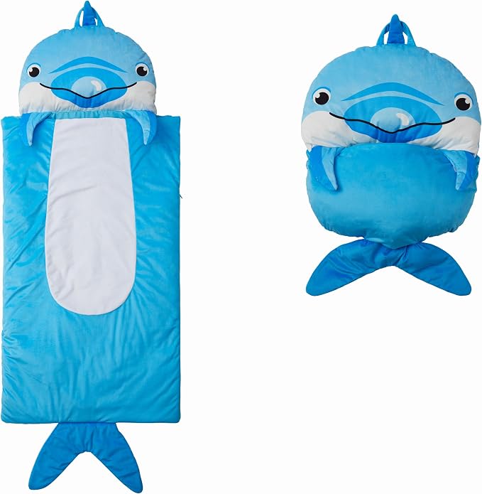 Kid's Nap Buddies Character Preschool Nap Mat, Toddler Sleeping Bag by UnicornsRobots