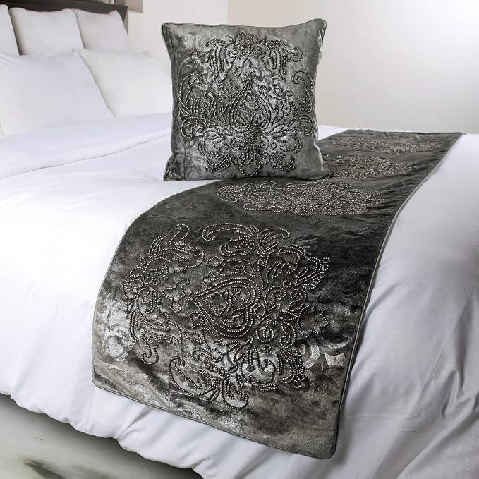 The HomeCentric Decorative Designer Handmade Bed Runner Without Pillow Cover - Image 5