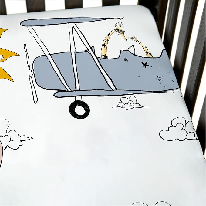 JumpOff Jo - Fitted Crib Sheet, Super Soft 100% Cotton Sheet - Image 4