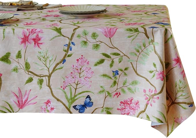 Rectangle Table Cloth, 100% Waterproof Tablecloth Oil Proof Spill Proof Vinyl by Unknown