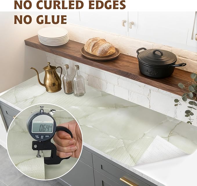 2-Layer Drawer and Shelf Liner for Kitchen Cabinet: 17.3in X 20Ft Non Slip - Image 8