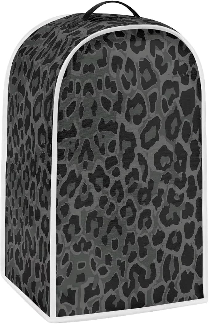 Talayituse Black Leopard Print Blender Dust Cover, Fingerprint Protection Cover - Image 2