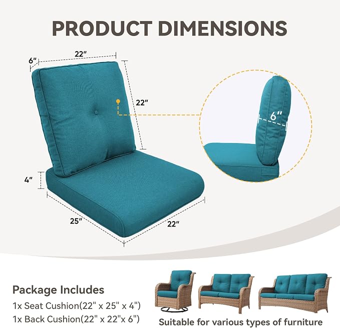 Patio Cushions for Outdoor Furniture - Image 7