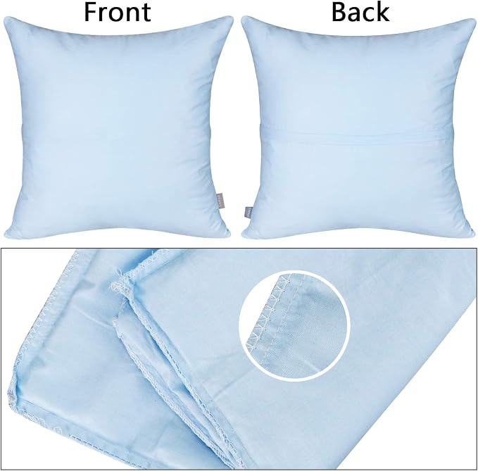 Thmyo 4-Pack 100% Cotton Comfortable Solid Decorative Throw Pillow Case - Image 7