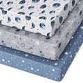 Pack and Play Sheets Fitted 3 Pack, Mini Crib Sheets by Unnivoll