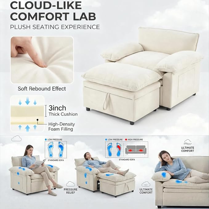 Furnimart Super Plush Cloud Chair - Image 7