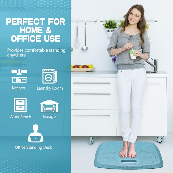 3/4 inch Thick Office Standing Desk Mat, Portable Cushioned Standing Pad - Image 5