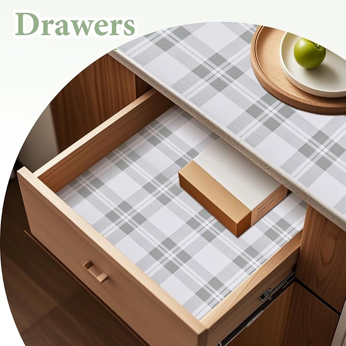 Drawer and Shelf Liner for Kitchen Cabinet: 17 in X 30 Ft Non Slip Waterproof - Image 6