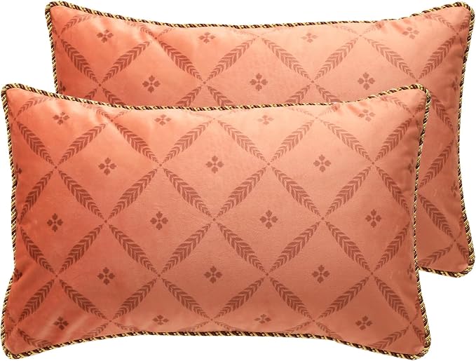 Throw Pillow Covers Pack of 2, Decoration Lumbar Pillows Cushion Covers by bilingaier